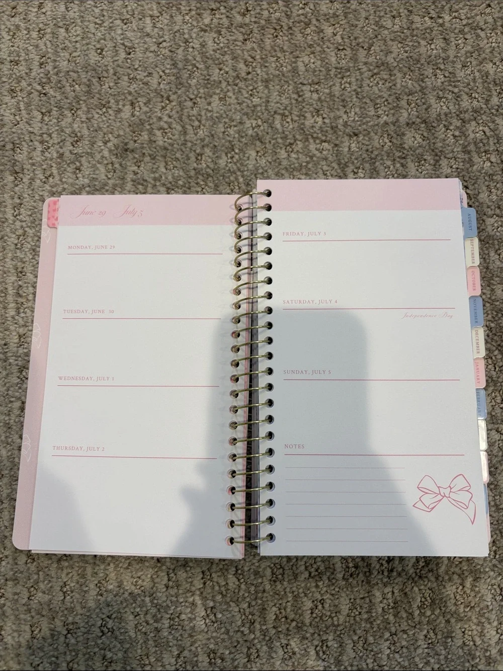 Target Love Shack Fancy Yoobi Pink Floral S Planner 2026-2027 with Gold Accents